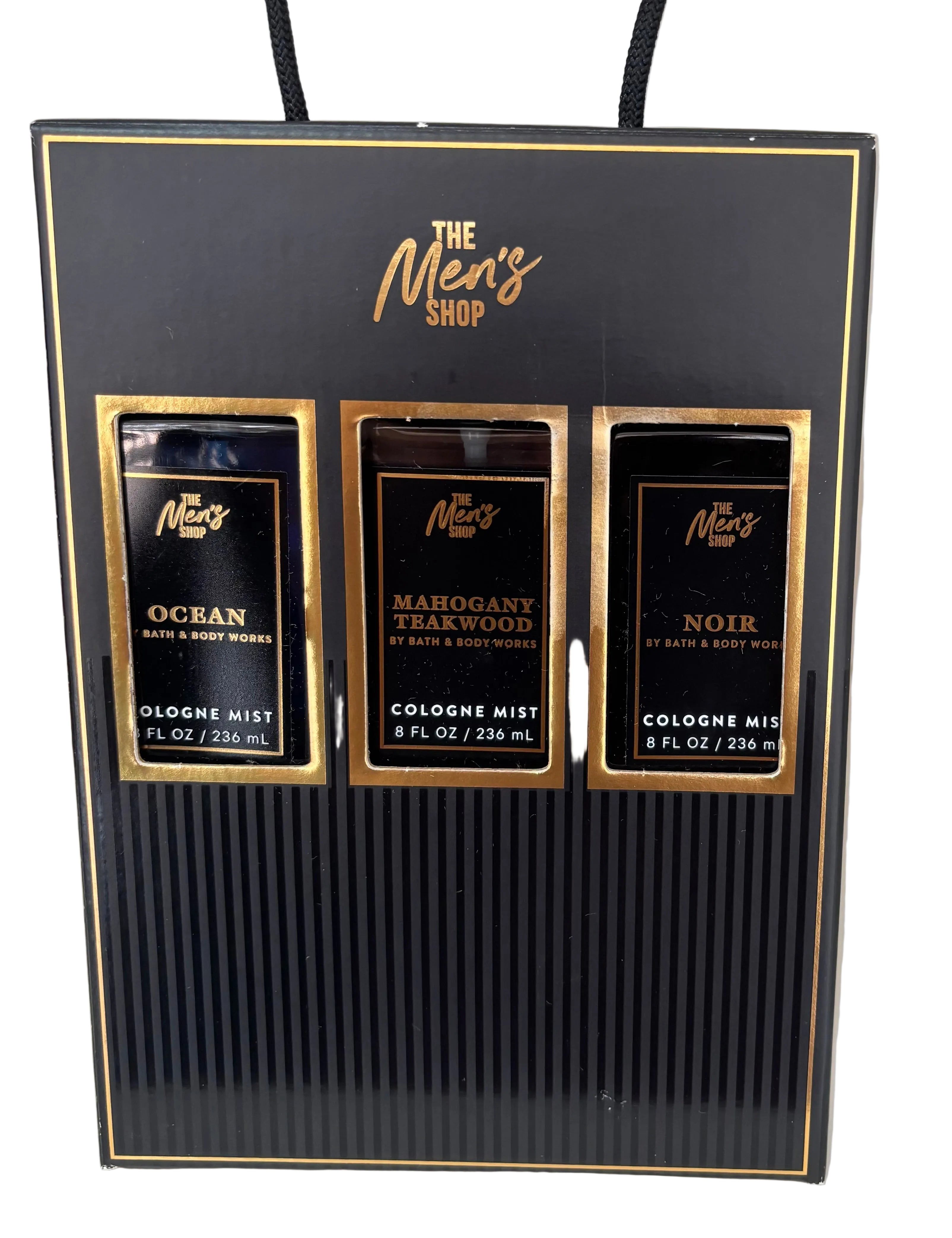 The Men's Shop Cologne Mist Trio – Ocean, Mahogany Teakwood & Noir