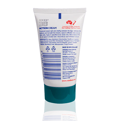 Neat Feat 3B Action Cream 75g – Anti-Chafing & Sweat Rash Protection.
